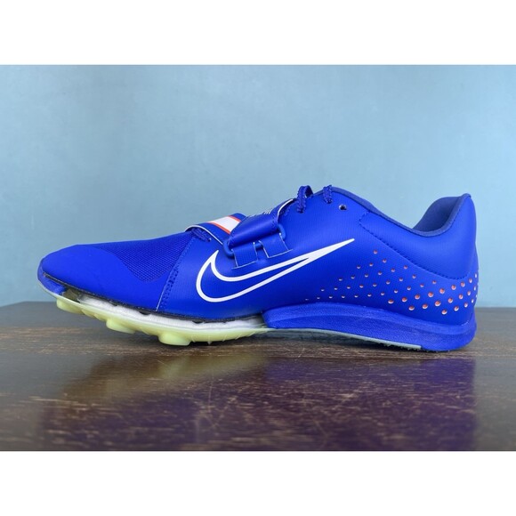 Nike Air Zoom Long Jump Elite Blue Track Spikes Men's Size 9.5 CT0079-400 - Picture 4 of 13